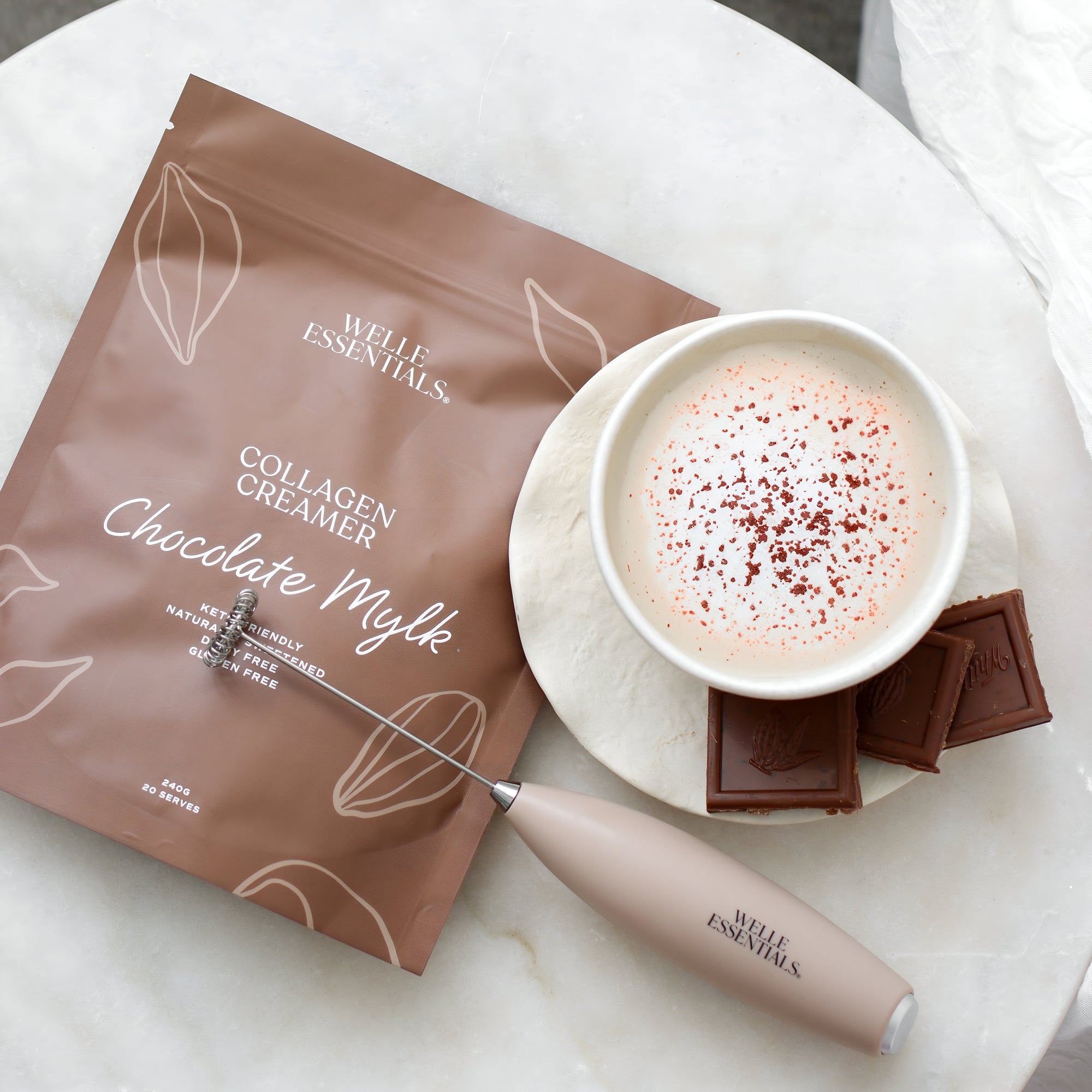 Welle Mixed (Latte) - Electric Mixer Whisk - Welle Essentials